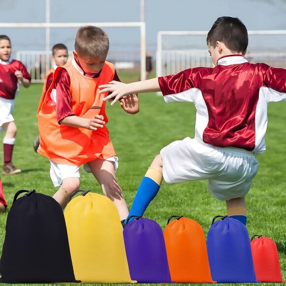 Customizable Waterproof Drawstring Sack - Sporty Bag for Adults in Three Sizes - Picture 2 of 6